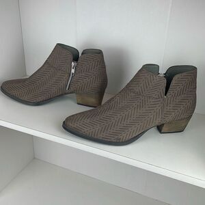 Leather Embossed Ankle Boots 11